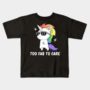 Gay Pride Flag Rainbow Cute Unicorn Lgbt Month Kids T-Shirt